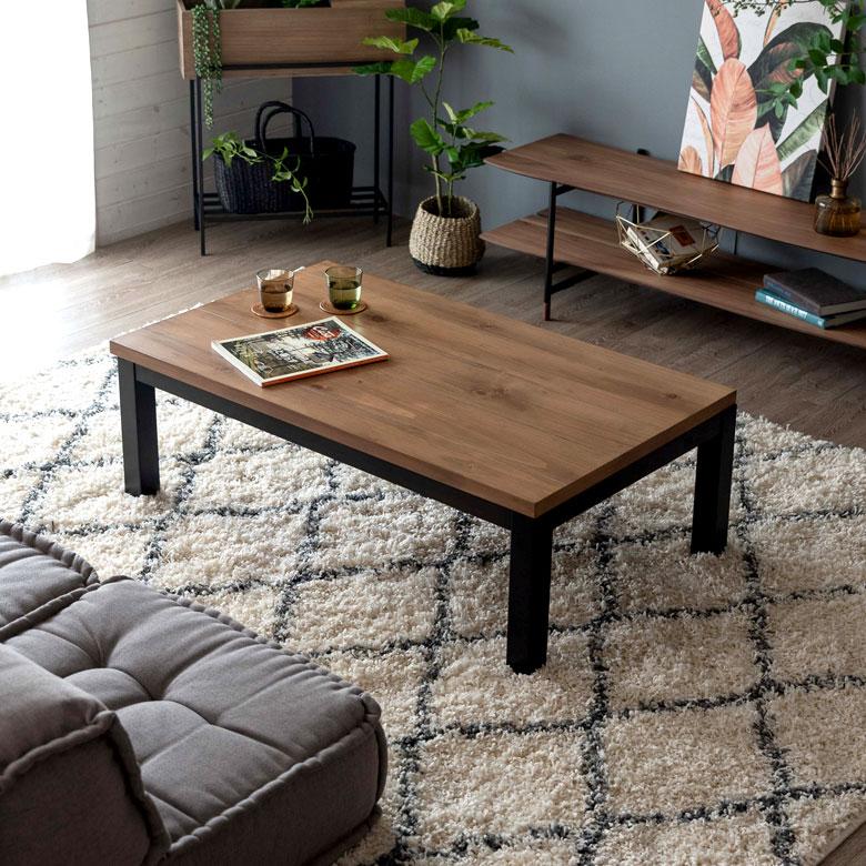 こたつ コタツ テーブル 木製 長方形 W 110 × D 65 ブラウン ブラック こたつ本体 センターテーブル おしゃれ 暖房器具 こたつテーブル オールシーズン 96028 | ブランド登録なし | 19