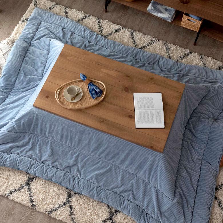 こたつ コタツ テーブル 木製 長方形 W 110 × D 65 ブラウン ブラック こたつ本体 センターテーブル おしゃれ 暖房器具 こたつテーブル オールシーズン 96028 | ブランド登録なし | 02