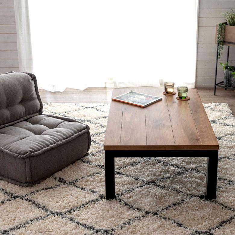 こたつ コタツ テーブル 木製 長方形 W 110 × D 65 ブラウン ブラック こたつ本体 センターテーブル おしゃれ 暖房器具 こたつテーブル オールシーズン 96028 | ブランド登録なし | 05