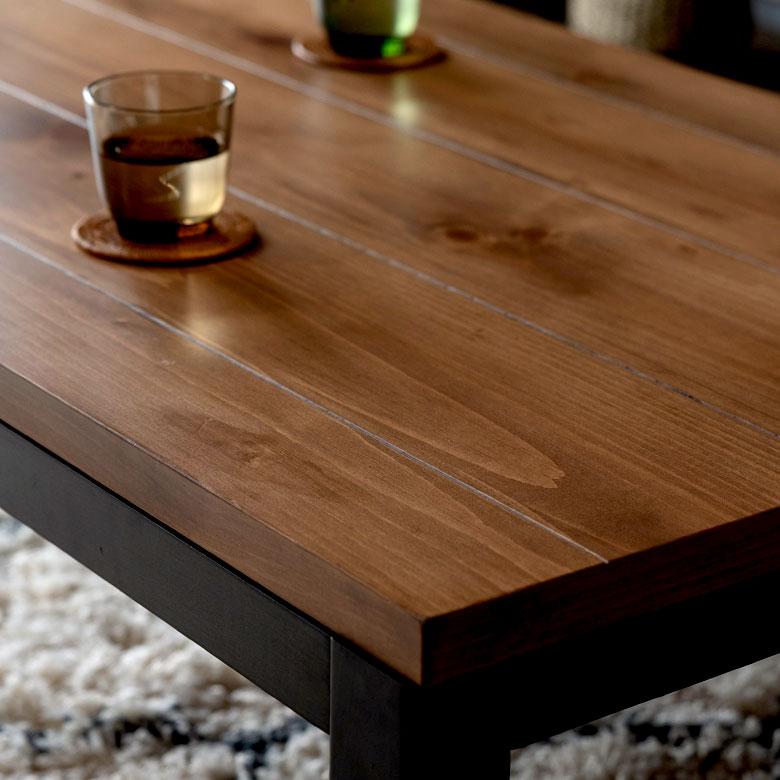 こたつ コタツ テーブル 木製 長方形 W 110 × D 65 ブラウン ブラック こたつ本体 センターテーブル おしゃれ 暖房器具 こたつテーブル オールシーズン 96028 | ブランド登録なし | 06