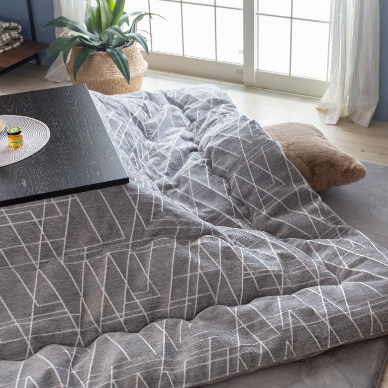 こたつ布団 長方形 薄掛け 約200×250cm 幾何学柄 こたつ掛け布団 コタツ布団 おしゃれ 掛け布団 北欧 かわいい カジュアル モダン ジオメトリック 96029 | ブランド登録なし | 13