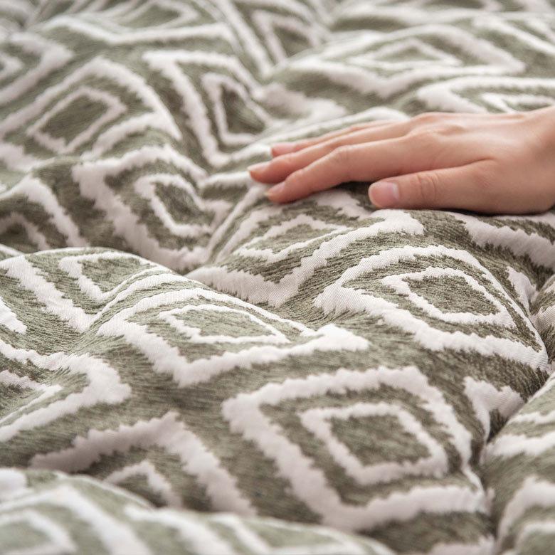 こたつ布団 長方形 薄掛け 約200×250cm こたつ掛け 布団 コタツ布団 こたつ用品 おしゃれ 北欧 かわいい カジュアル モダン ジャガード織 ダイヤ柄 96031 | ブランド登録なし | 14