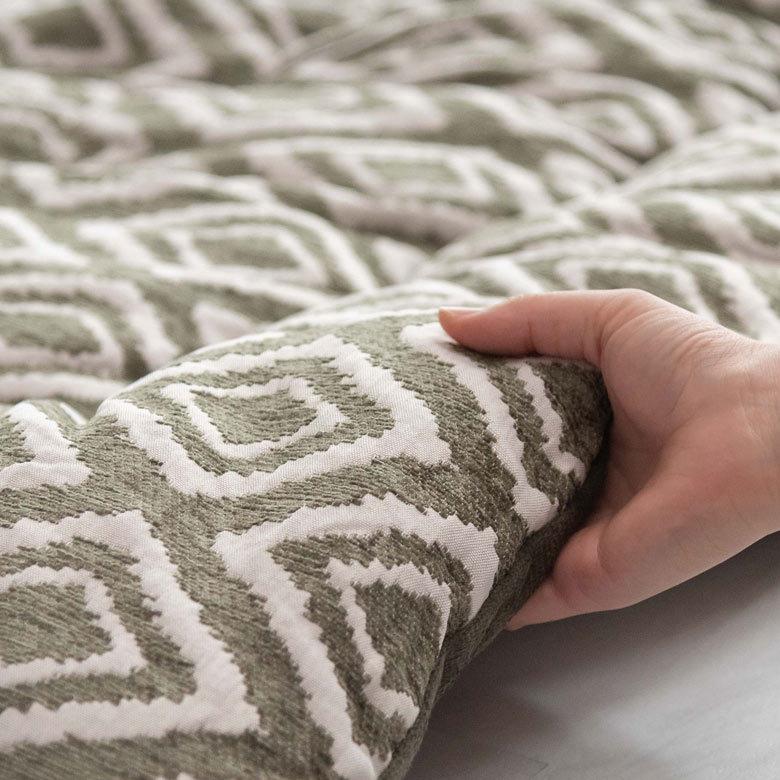 こたつ布団 長方形 薄掛け 約200×250cm こたつ掛け 布団 コタツ布団 こたつ用品 おしゃれ 北欧 かわいい カジュアル モダン ジャガード織 ダイヤ柄 96031 | ブランド登録なし | 04