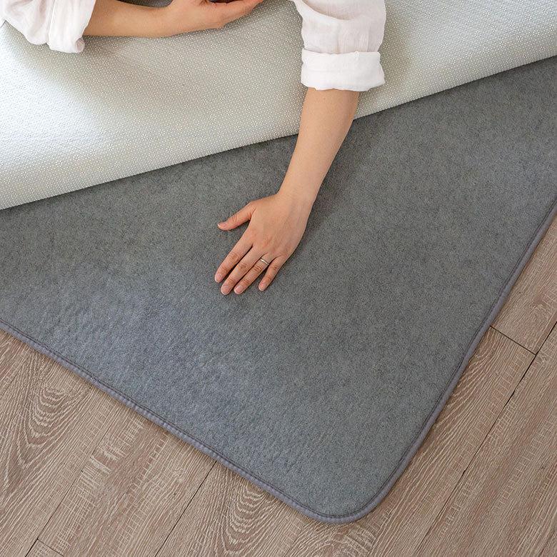 下敷き専用ラグ 約170×170cm ふかピタ 防音 滑り止め クッション性 特許取得 2畳 洗える 厚手 96034 | ブランド登録なし | 10