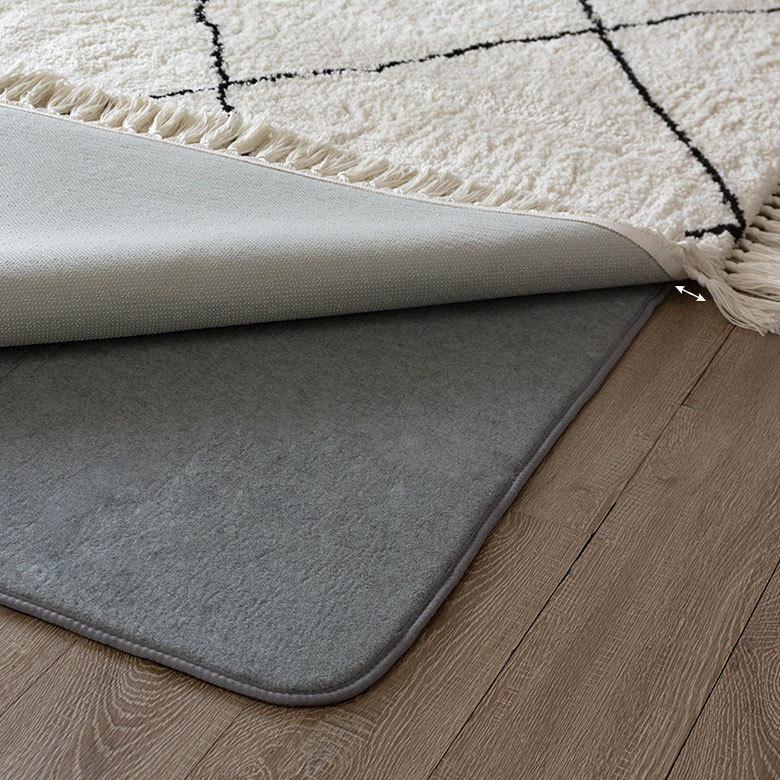 下敷き専用ラグ 約170×170cm ふかピタ 防音 滑り止め クッション性 特許取得 2畳 洗える 厚手 96034 | ブランド登録なし | 17