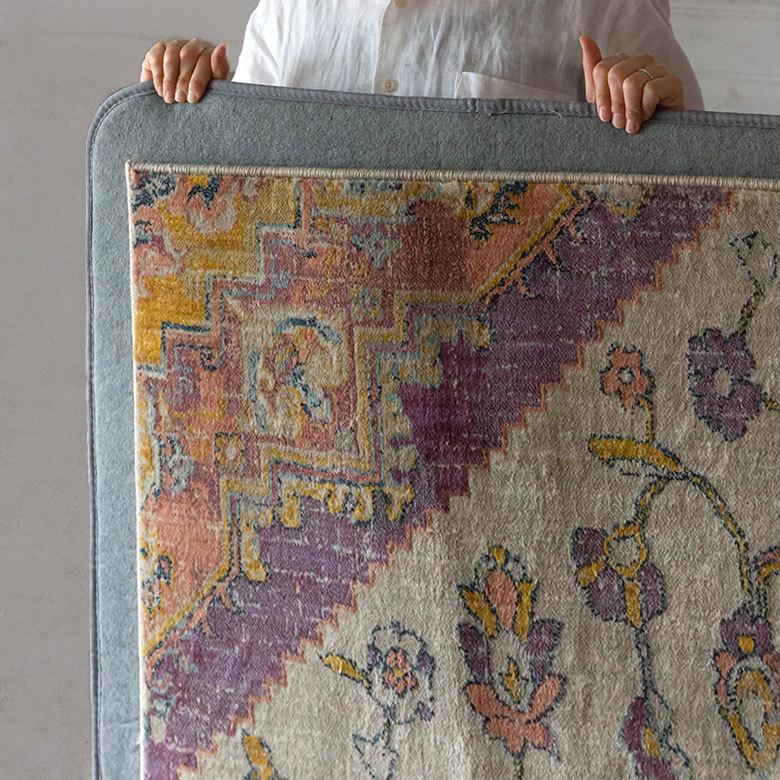 下敷き専用ラグ 約170×170cm ふかピタ 防音 滑り止め クッション性 特許取得 2畳 洗える 厚手 96034 | ブランド登録なし | 06