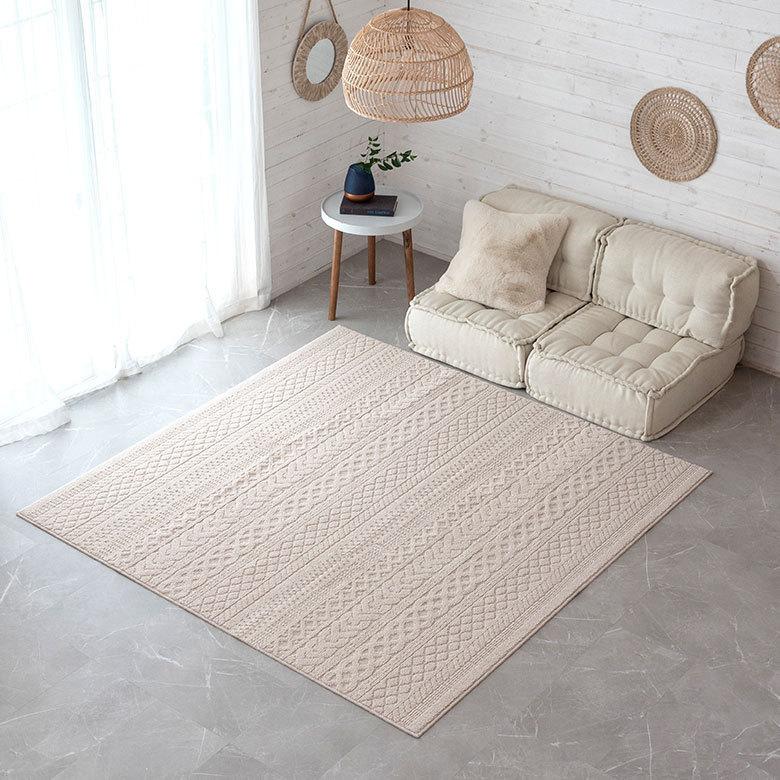 ラグマット カーペット タフト 約185×240cm ラグ リビング 洗濯可 じゅうたん 長方形 オールシーズン 北欧 96038 | ブランド登録なし | 13