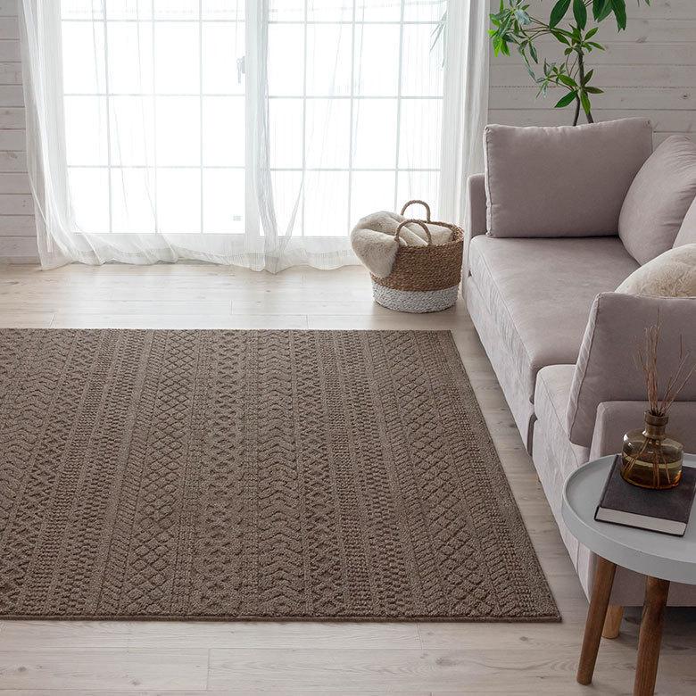 ラグマット カーペット タフト 約185×240cm ラグ リビング 洗濯可 じゅうたん 長方形 オールシーズン 北欧 96038 | ブランド登録なし | 04