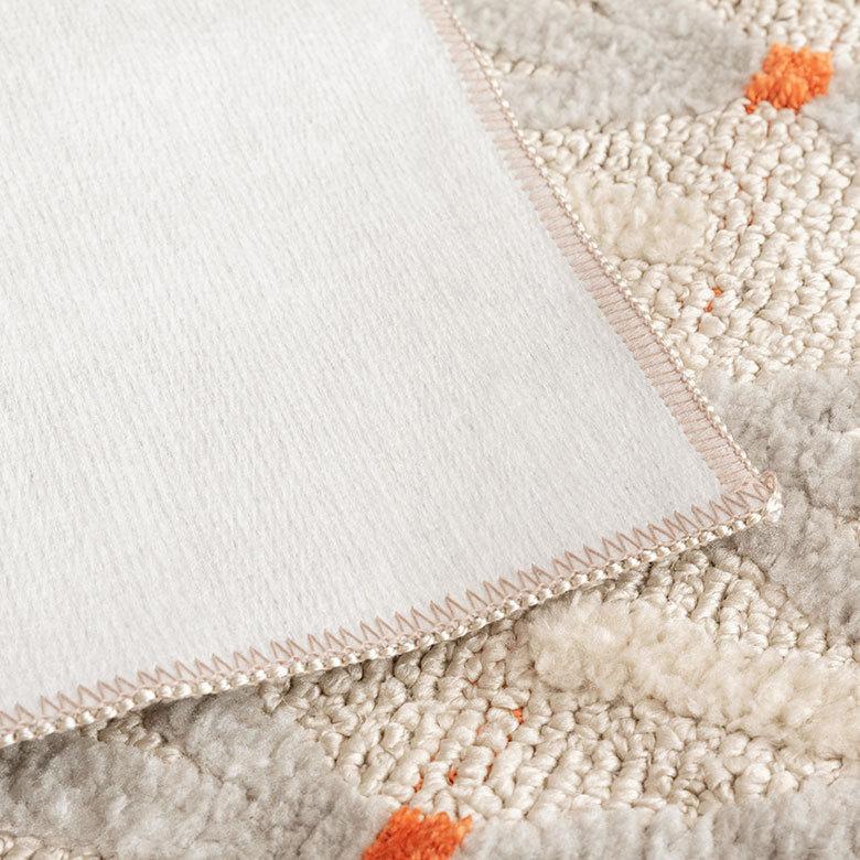 ラグマット カーペット タフト 約185×185cm ラグ リビング 洗濯可 国産 長方形 オール幾何学模様 北欧 96040 | ブランド登録なし | 18