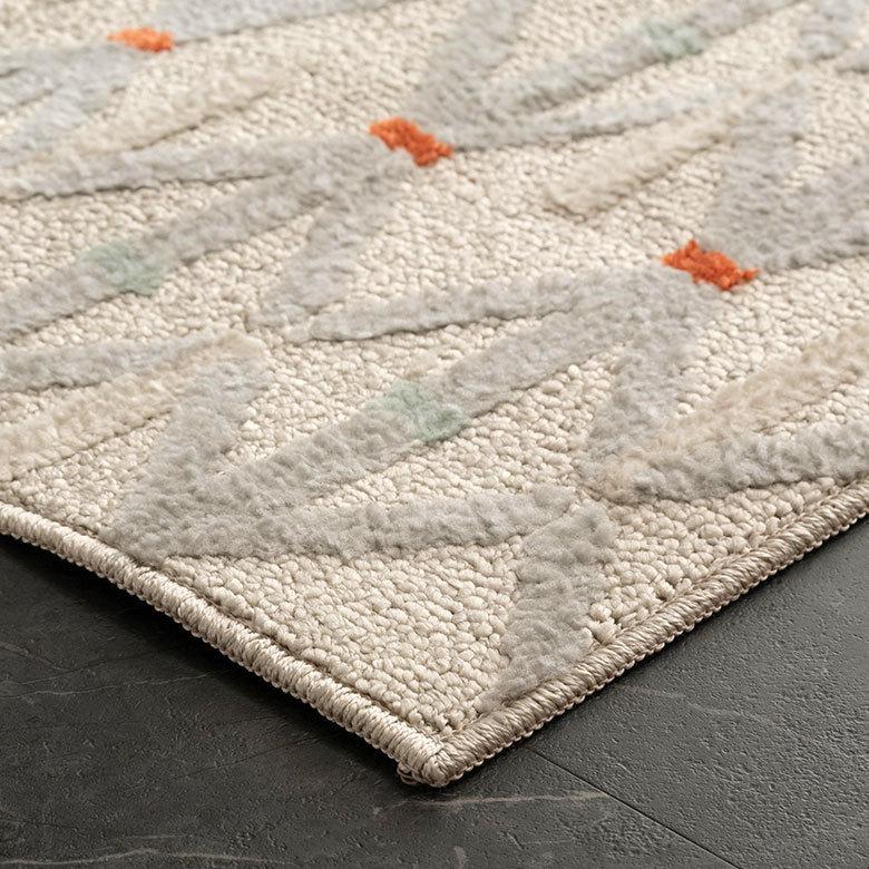 ラグマット カーペット タフト 約185×185cm ラグ リビング 洗濯可 国産 長方形 オール幾何学模様 北欧 96040 | ブランド登録なし | 20