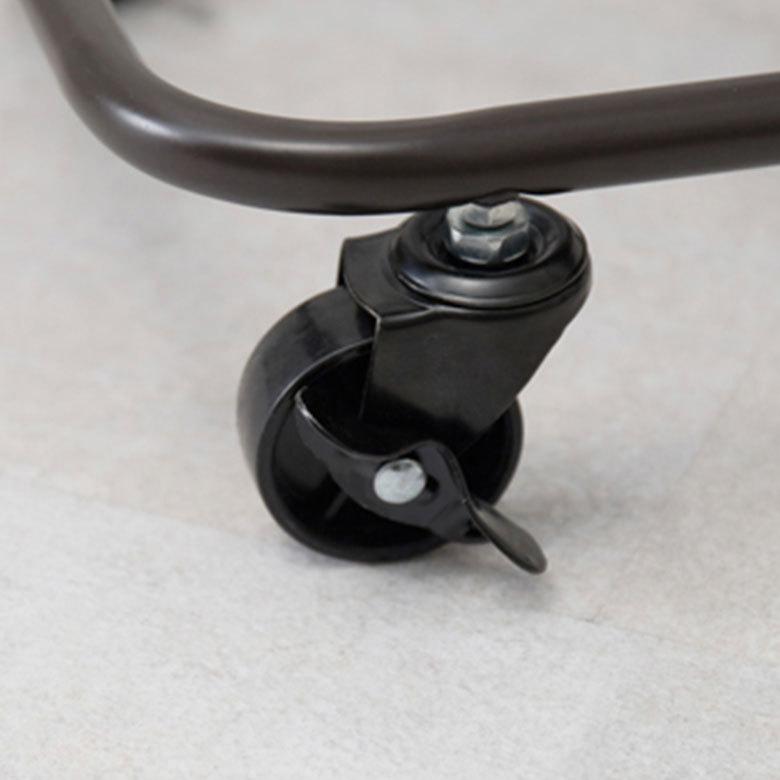 ランドリーラック バスケット かご 付 ワイヤー ラウンド 3段 縦型 ワゴン ランドリー ラック キャスター 洗濯 スリム 収納  洗濯物 入れ 北欧 おしゃれ 96047 | ブランド登録なし | 14