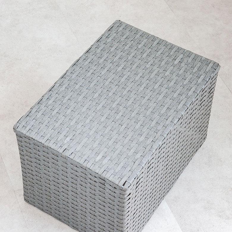 ランドリーラック バスケット かご 付 防水 スクエア 3段 縦型 ワゴン 斜め ランドリー ラック キャスター 洗濯 ワイド 収納  洗濯物 入れ 北欧 おしゃれ 96055 | ブランド登録なし | 16