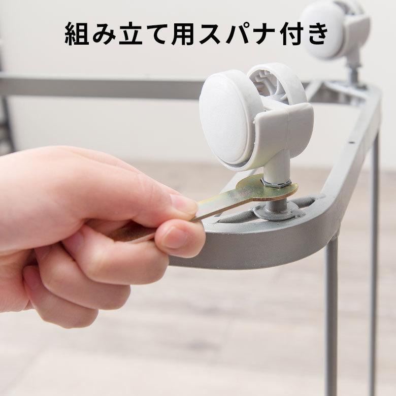 ランドリーラック バスケット かご 付 防水 スクエア 2段 縦型 ワゴン 水平 ランドリー ラック キャスター 洗濯 スリム 収納  洗濯物 入れ 北欧 おしゃれ 96056 | ブランド登録なし | 21