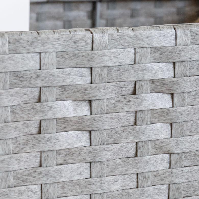 ランドリーラック バスケット かご 付 防水 スクエア 2段 縦型 ワゴン 水平 ランドリー ラック キャスター 洗濯 ワイド 収納  洗濯物 入れ 北欧 おしゃれ 96057 | ブランド登録なし | 10