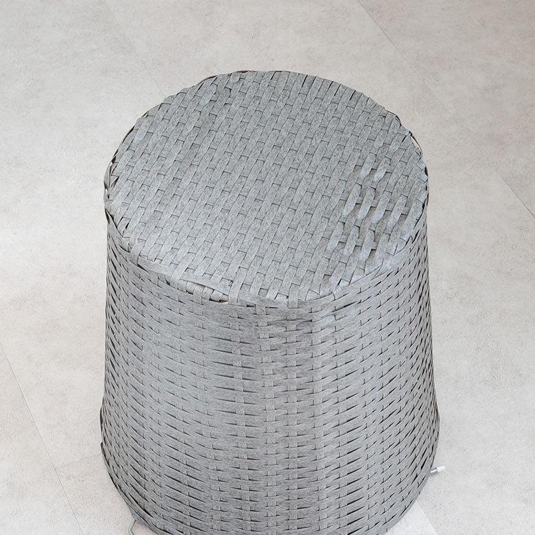 ランドリーラック バスケット かご 付 防水 ラウンド 2段 縦型 ワゴン ランドリー ラック キャスター 洗濯 スリム 収納  洗濯物 入れ 北欧 おしゃれ 96058 | ブランド登録なし | 16