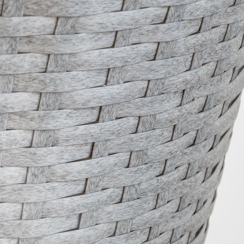 ランドリーラック バスケット かご 付 防水 ラウンド 2段 縦型 ワゴン ランドリー ラック キャスター 洗濯 スリム 収納  洗濯物 入れ 北欧 おしゃれ 96058 | ブランド登録なし | 10