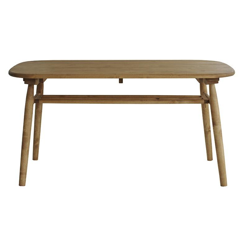 ダイニング テーブル リビング 食卓 センター 木製 幅 140cm カントリー キッチン シンプル ナチュラル ラック付 おしゃれ 角丸 北欧 家具 西海岸 96062 | 関家具 | 17