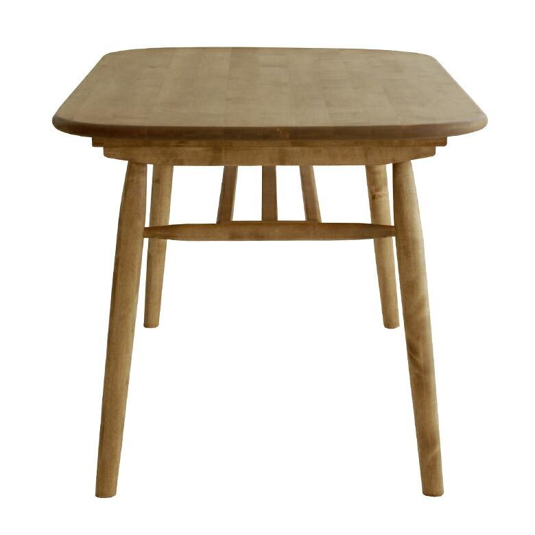 ダイニング テーブル リビング 食卓 センター 木製 幅 140cm カントリー キッチン シンプル ナチュラル ラック付 おしゃれ 角丸 北欧 家具 西海岸 96062 | 関家具 | 18