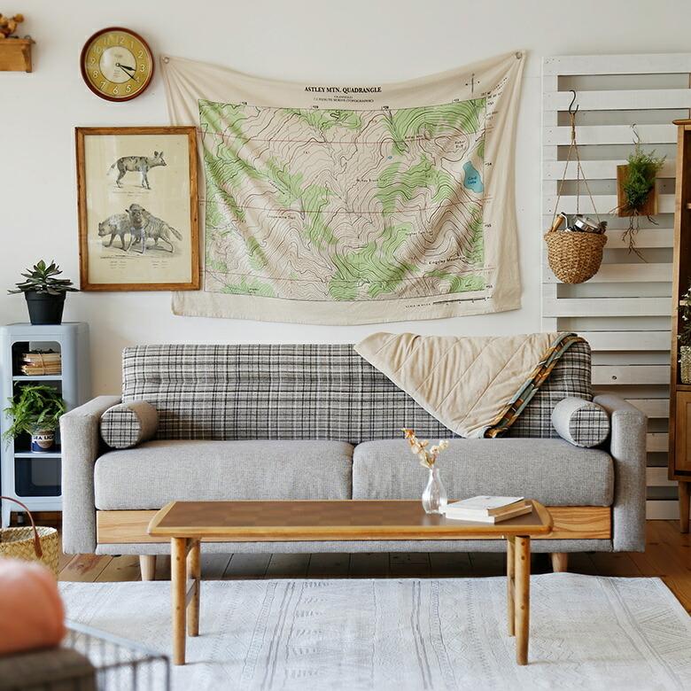 ソファ ベッド 3人掛け ロー ソファー シングル クッション 付き ファブリック 収納 ローリング式 北欧 おしゃれ モダン 家具 インテリア  西海岸 96066 | 関家具 | 03