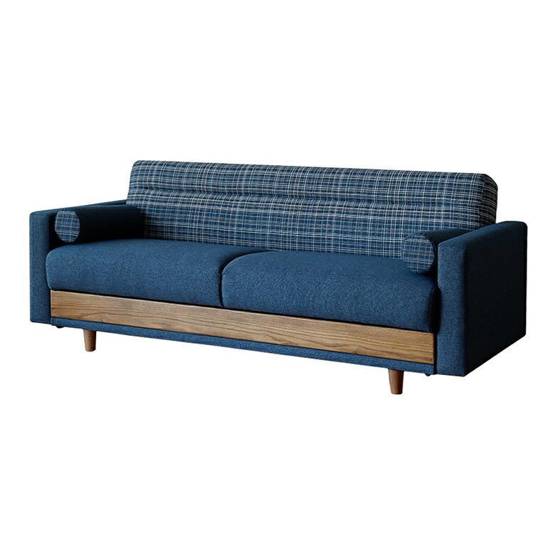 ソファ ベッド 3人掛け ロー ソファー シングル クッション 付き ファブリック 収納 ローリング式 北欧 おしゃれ モダン 家具 インテリア  西海岸 96066 | 関家具 | 16