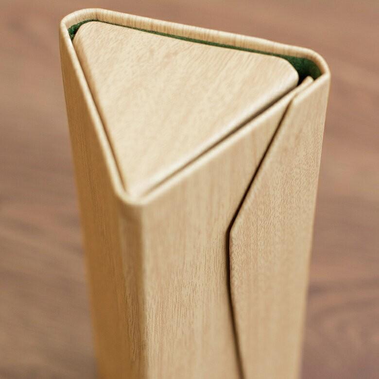 メガネケース サングラスケース SLOWER ライトブラウン スリム 眼鏡 おしゃれ 折りたたみ アイグラスケース 収納ケース めがね入れ ウッド調 97002 | ブランド登録なし | 05