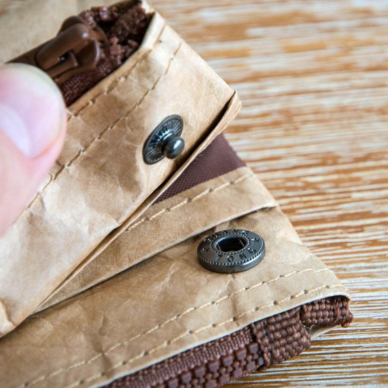 マルチケース スローワーバッグ ベージュ グレー ペーパーバッグ ペンケース 筆箱 ポーチ 小物入れ おしゃれ 軽量 耐水 タイベック 長財布 97003 | ブランド登録なし | 12