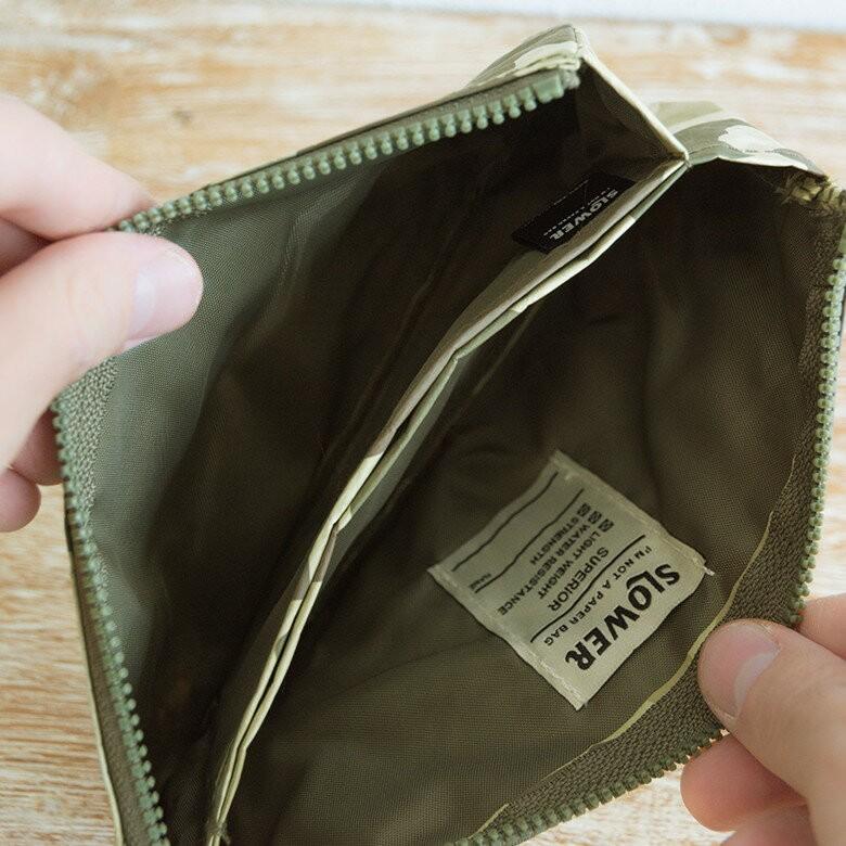 マルチケース スローワーバッグ カモフラージュ柄 迷彩柄 ペーパーバッグ トラベルウォレット ポーチ 小物入れ おしゃれ 軽量 耐水 タイベック 長財布 97004-cm | ブランド登録なし | 01