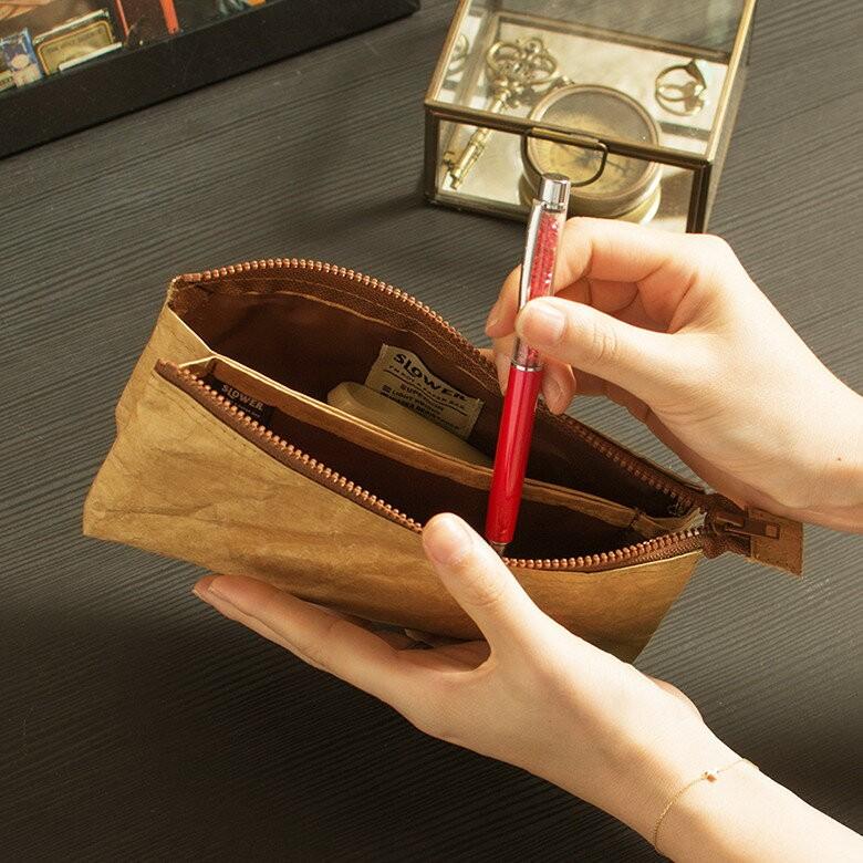 マルチケース スローワーバッグ ベージュ グレー ペーパーバッグ