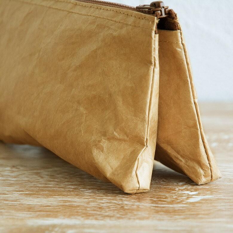 マルチケース スローワーバッグ ベージュ グレー ペーパーバッグ トラベルウォレット ポーチ 小物入れ おしゃれ 軽量 耐水 タイベック 長財布 97004 | ブランド登録なし | 03