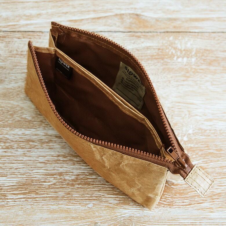 マルチケース スローワーバッグ ベージュ グレー ペーパーバッグ トラベルウォレット ポーチ 小物入れ おしゃれ 軽量 耐水 タイベック 長財布 97004 | ブランド登録なし | 05