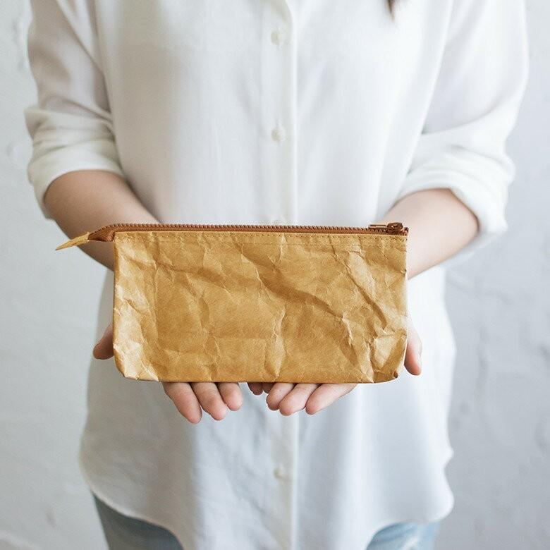 マルチケース スローワーバッグ ベージュ グレー ペーパーバッグ トラベルウォレット ポーチ 小物入れ おしゃれ 軽量 耐水 タイベック 長財布 97004 | ブランド登録なし | 09