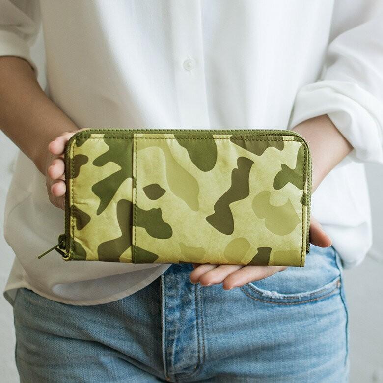 パスポートウォレット 長財布 カモフラージュ柄 迷彩柄 ペーパーバッグ トラベルウォレ ット ポーチ 小物入れ おしゃれ 軽量 耐水 タイベック 97005-cm | ブランド登録なし | 07