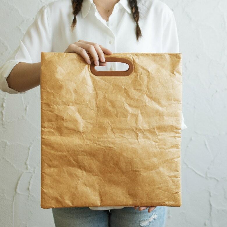 クラッチバッグ ブリーフケース 書類ケース ブラウン グレー ペーパーバッグ トラベルウォレット ポーチ 小物入れ おしゃれ 軽量 耐水 タイベック 97006 | ブランド登録なし | 09