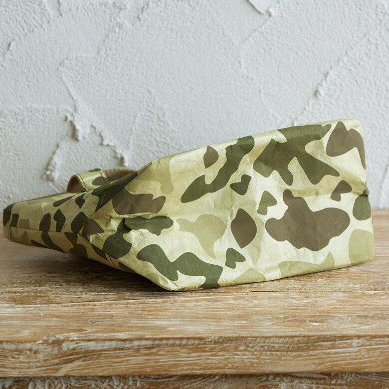 ランチトートバッグ 弁当 カモフラージュ柄 迷彩柄 ペーパーバッグ バッグ 保冷 保温 おしゃれ 軽量 耐水 タイベック 大容量 お弁当箱入れ 97009-cm | ブランド登録なし | 02