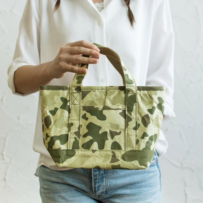 ランチトートバッグ 弁当 カモフラージュ柄 迷彩柄 ペーパーバッグ バッグ 保冷 保温 おしゃれ 軽量 耐水 タイベック 大容量 お弁当箱入れ 97009-cm | ブランド登録なし | 07