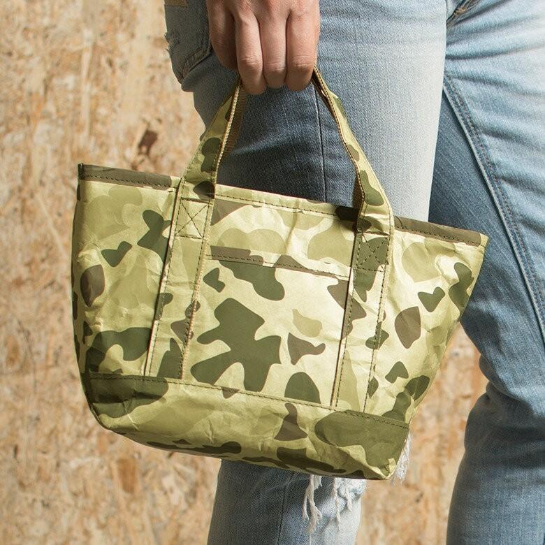 ランチトートバッグ 弁当 カモフラージュ柄 迷彩柄 ペーパーバッグ バッグ 保冷 保温 おしゃれ 軽量 耐水 タイベック 大容量 お弁当箱入れ 97009-cm | ブランド登録なし | 09