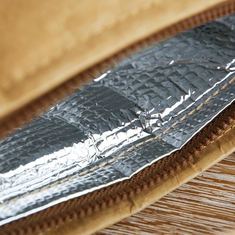 ランチトートバッグ 弁当 ブラウン グレー ペーパーバッグ バッグ 保冷 保温 おしゃれ 軽量 耐水 タイベック 大容量 お弁当箱入れ 97009 | ブランド登録なし | 11