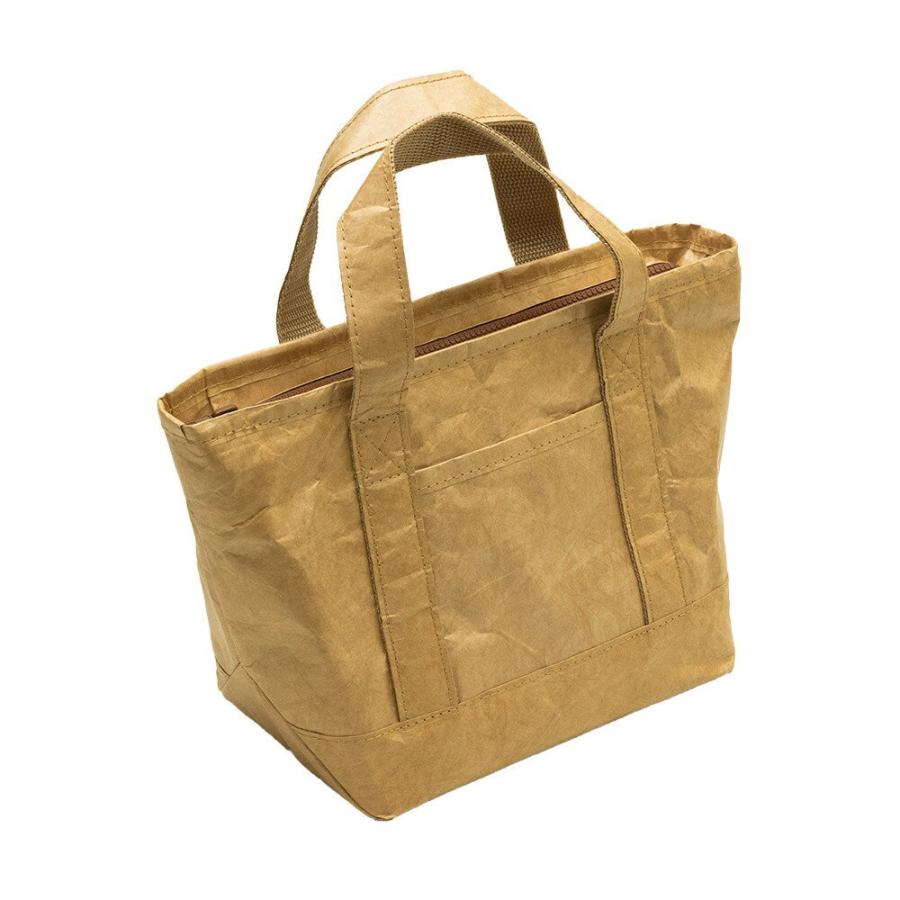 ランチトートバッグ 弁当 ブラウン グレー ペーパーバッグ バッグ 保冷 保温 おしゃれ 軽量 耐水 タイベック 大容量 お弁当箱入れ 97009 | ブランド登録なし | 12