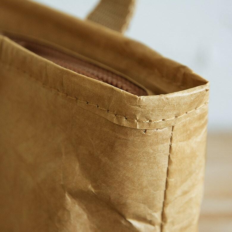 ランチトートバッグ 弁当 ブラウン グレー ペーパーバッグ バッグ 保冷 保温 おしゃれ 軽量 耐水 タイベック 大容量 お弁当箱入れ 97009 | ブランド登録なし | 04