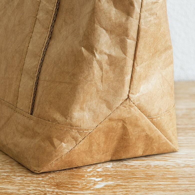 ランチトートバッグ 弁当 ブラウン グレー ペーパーバッグ バッグ 保冷 保温 おしゃれ 軽量 耐水 タイベック 大容量 お弁当箱入れ 97009 | ブランド登録なし | 06