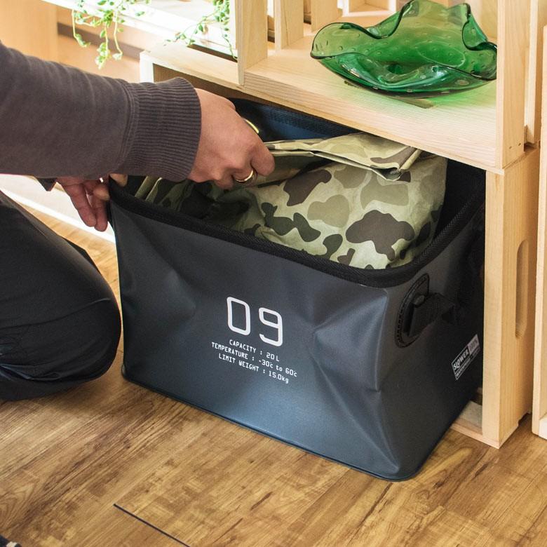 バスケット かご スクエア 深型 アーチハンドル付き 持ち手付き 耐水 防水 ランドリーバスケット 収納ボックス 洗濯かご ストッカー キッチン 釣り 97012 | ブランド登録なし | 03