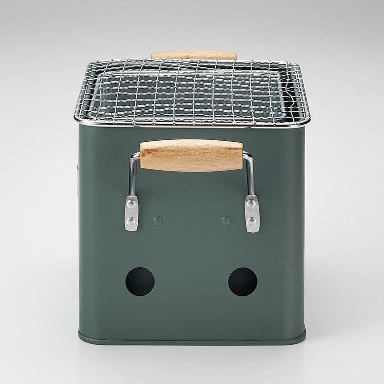 バーベキュー コンロ ストーブ W28.5cm D15cm H15.5cm スチール アウトドア コンパクト ミニ ポータブル 手入れ 簡単 木炭 ソロ キャンプ おしゃれ SLOWER 97016 |  | 08