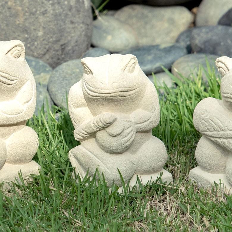 置物 オブジェ カエル ガムラン隊 カジャール お祈り 縁起物 幸運 石造 玄関 人形 バリ雑貨 アジアン 祭事 可愛い 9741 | ブランド登録なし | 14