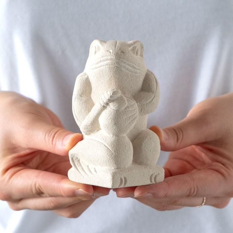 置物 オブジェ カエル ガムラン隊 カジャール お祈り 縁起物 幸運 石造 玄関 人形 バリ雑貨 アジアン 祭事 可愛い 9741 | ブランド登録なし | 04