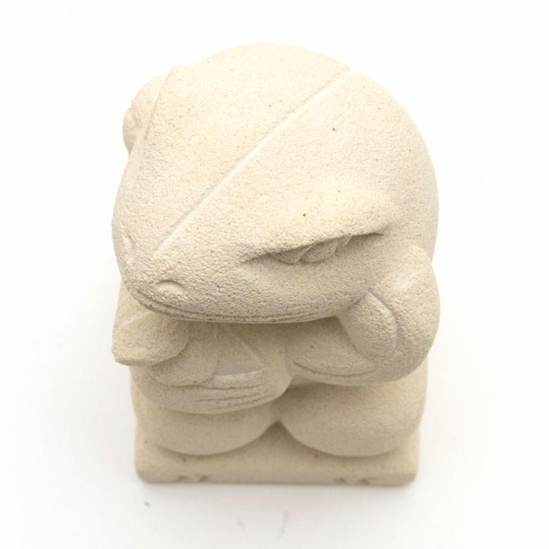 置物 オブジェ カエル ガムラン隊 カジャール お祈り 縁起物 幸運 石造 玄関 人形 バリ雑貨 アジアン 祭事 可愛い 9741 | ブランド登録なし | 05