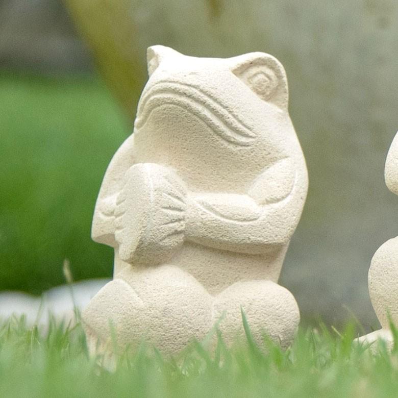 置物 オブジェ カエル ガムラン隊 チェンチャン お祈り 縁起物 幸運 石造 玄関 人形 バリ雑貨 アジアン 祭事 可愛い 9742 | ブランド登録なし | 11