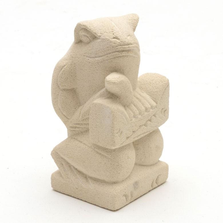 置物 オブジェ カエル ガムラン隊 ウガル お祈り 縁起物 幸運 石造 玄関 人形 バリ雑貨 アジアン 祭事 可愛い 9743 | ブランド登録なし | 09