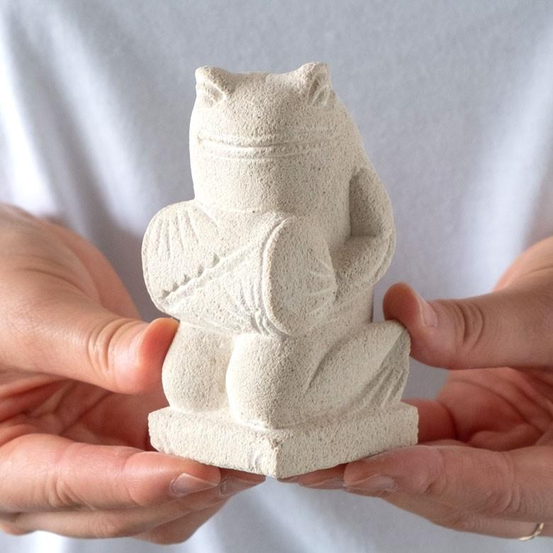 置物 オブジェ カエル ガムラン隊 クンダン お祈り 縁起物 幸運 石造 玄関 人形 バリ雑貨 アジアン 祭事 可愛い 9744 | ブランド登録なし | 04