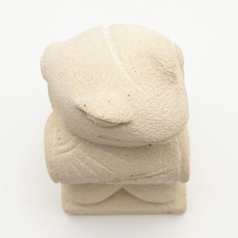 置物 オブジェ カエル ガムラン隊 クンダン お祈り 縁起物 幸運 石造 玄関 人形 バリ雑貨 アジアン 祭事 可愛い 9744 | ブランド登録なし | 05