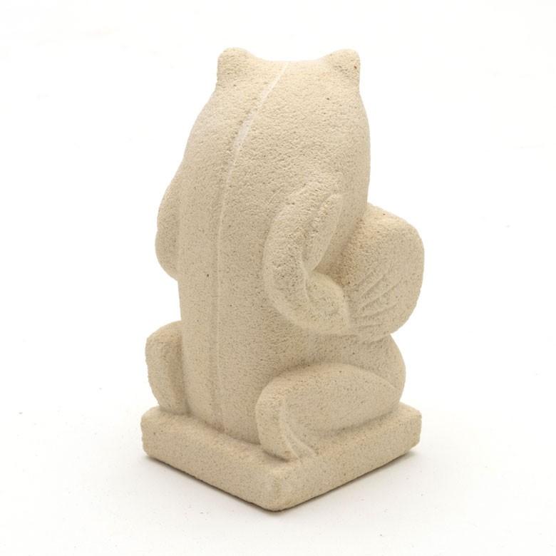 置物 オブジェ カエル ガムラン隊 クンダン お祈り 縁起物 幸運 石造 玄関 人形 バリ雑貨 アジアン 祭事 可愛い 9744 | ブランド登録なし | 06